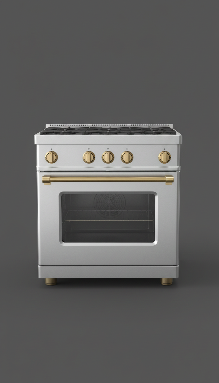 Professional series range oven with dual convection
